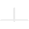 Ekena Millwork Eugene Architectural Grade PVC Gable Bracket, 96"W x 44"H x 4"D x 4"F, 11/12 Pitch GBP096X44X0404EUG00 - alternate 2